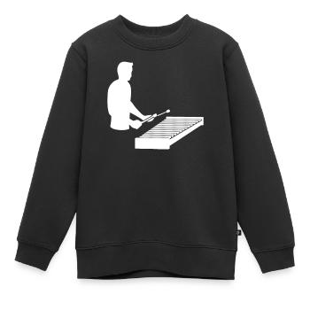Virtuose Xylophon Melodie - Kinder Premium Organic Sweatshirt - Schwarz - Vorne - AI Model Kid Female (0cm)