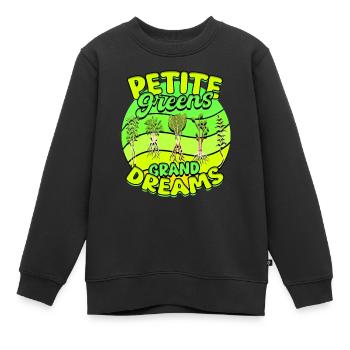 Micro-pousses Micro-pousses - Sweat Premium enfant bio - noir - Devant - AI Model Kid Female (0cm)