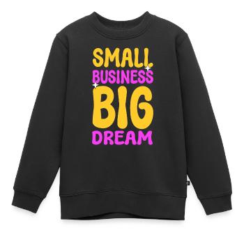 Unternehmer Kleinunternehmen Geschäftsinhaber - Kinder Premium Organic Sweatshirt - Schwarz - Vorne - AI Model Kid Female (0cm)