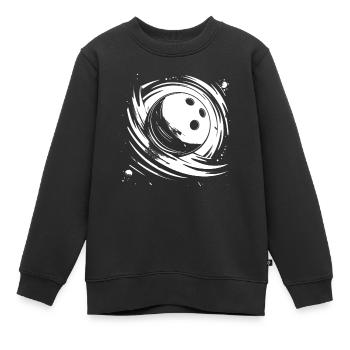 Bowling - Kinder Premium Organic Sweatshirt - Schwarz - Vorne - AI Model Kid Female (0cm)