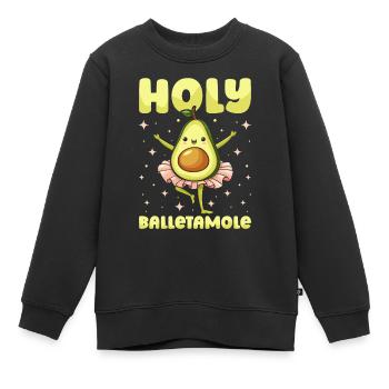 Ballet Balerina Avocat Holy Balletamole - Sweat Premium enfant bio - noir - Devant - AI Model Kid Female (0cm)