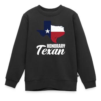 Texas Texaner Geschenk - Kinder Premium Organic Sweatshirt - Schwarz - Vorne - AI Model Kid Female (0cm)