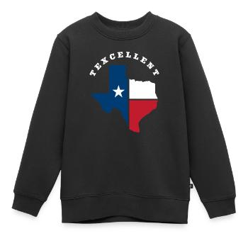 Texas Staat Herkunft - Kinder Premium Organic Sweatshirt - Schwarz - Vorne - AI Model Kid Female (0cm)