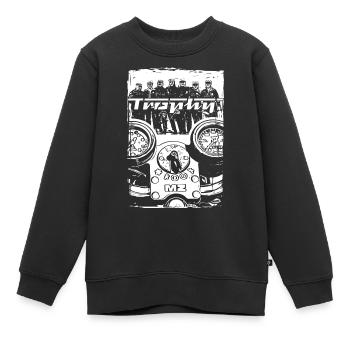 MZ TROPHY - Kinder Premium Organic Sweatshirt - Schwarz - Vorne - AI Model Kid Female (0cm)