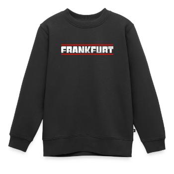 Francfort - Sweat Premium enfant bio - noir - Devant - AI Model Kid Female (0cm)