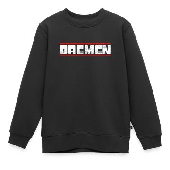 Brême - Sweat Premium enfant bio - noir - Devant - AI Model Kid Female (0cm)