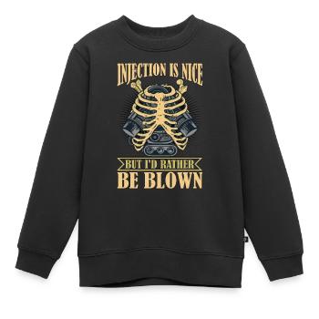 Injection Is Nice But I'd Rather Be Blown 6 - Kids Premium Organic Sweatshirt - black - Front - AI Model Kid Female (0cm)
