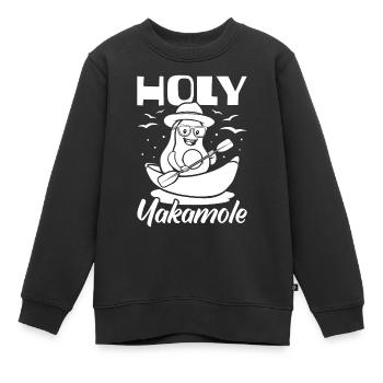 Kayakiste Avocat Holy Yakamole - Sweat Premium enfant bio - noir - Devant - AI Model Kid Female (0cm)