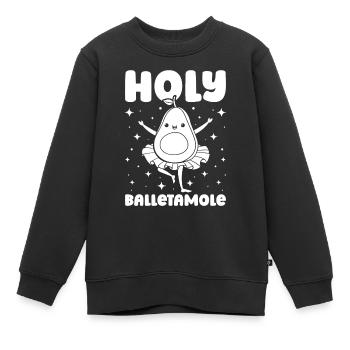 Ballet Balerina Avocat Holy Balletamole - Sweat Premium enfant bio - noir - Devant - AI Model Kid Female (0cm)