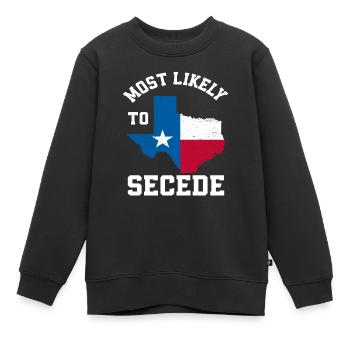 Le Texas s’est séparé - Sweat Premium enfant bio - noir - Devant - AI Model Kid Female (0cm)