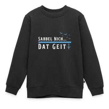 Hambourg Ville hanséatique Allemagne du Nord Bas-allemand - Sweat Premium enfant bio - noir - Devant - AI Model Kid Female (0cm)