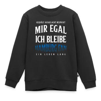 Hambourg Ville hanséatique Allemagne du Nord Bas-allemand - Sweat Premium enfant bio - noir - Devant - AI Model Kid Female (0cm)
