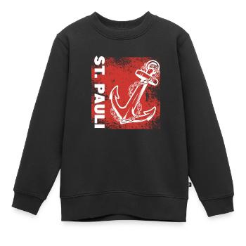 Hambourg Tshirt cadeau Moin Hamburch Football - Sweat Premium enfant bio - noir - Devant - AI Model Kid Female (0cm)