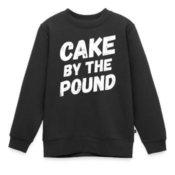 Gâteau d’amoureux des gâteaux - Sweat Premium enfant bio - noir - Devant - AI Model Kid Female (0cm)