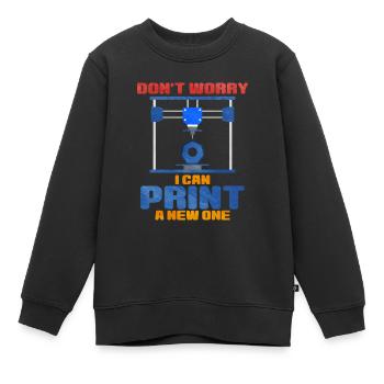 3d printing - Kinder Premium Organic Sweatshirt - Schwarz - Vorne - AI Model Kid Female (0cm)