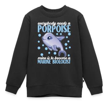 Meeresbiologie Meeresbiologe - Kinder Premium Organic Sweatshirt - Schwarz - Vorne - AI Model Kid Female (0cm)