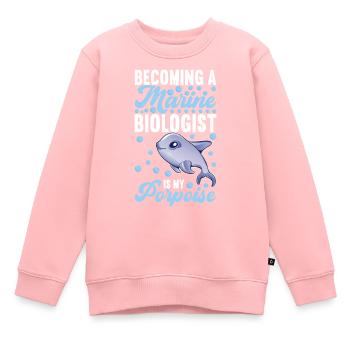 Meeresbiologie Meeresbiologe - Kinder Premium Organic Sweatshirt - Rosa - Vorne - AI Model Kid Female (0cm)
