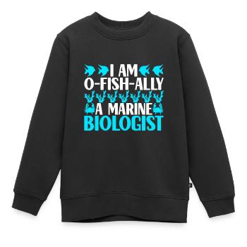 Meeresbiologie Meeresbiologe - Kinder Premium Organic Sweatshirt - Schwarz - Vorne - AI Model Kid Female (0cm)