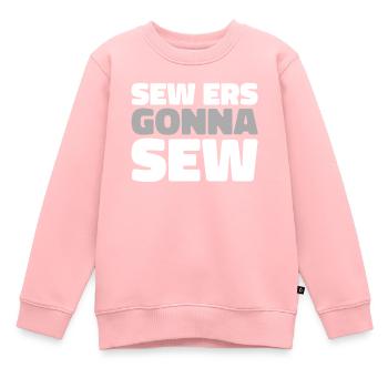 Machine à coudre - Sweat Premium enfant bio - rose - Devant - AI Model Kid Female (0cm)