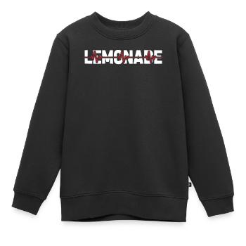 Rythme cardiaque de l’électrocardiogramme de limonade - Sweat Premium enfant bio - noir - Devant - AI Model Kid Female (0cm)
