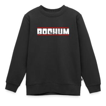 Bochum - Kinder Premium Organic Sweatshirt - Schwarz - Vorne - AI Model Kid Female (0cm)