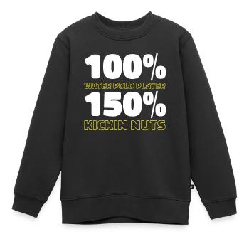 Wasserball Wasserballer - Kinder Premium Organic Sweatshirt - Schwarz - Vorne - AI Model Kid Female (0cm)