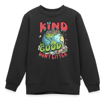 Protection de l’environnement Environnementaliste Protection du climat - Sweat Premium enfant bio - noir - Devant - AI Model Kid Female (0cm)