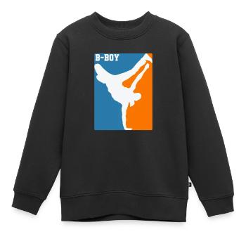 Breakdance B-Boy Hip-Hop und Funk - Kinder Premium Organic Sweatshirt - Schwarz - Vorne - AI Model Kid Female (0cm)