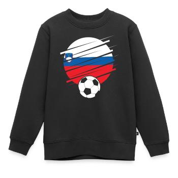 Slowenien Geschenk Europe Nation Slovenija - Kinder Premium Organic Sweatshirt - Schwarz - Vorne - AI Model Kid Female (0cm)