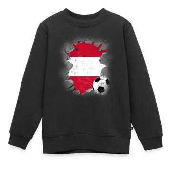 Autriche Autriche Vienne Styrie Tyrol - Sweat Premium enfant bio - noir - Devant - AI Model Kid Female (0cm)