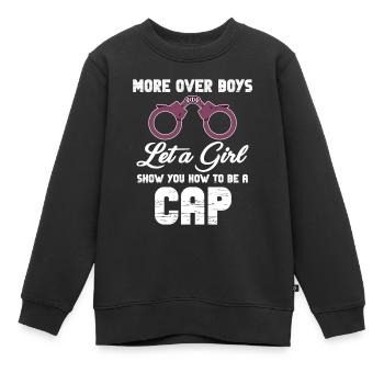 Bewegen Sie Sich, Jungs, Lassen Sie Sich Von - Kinder Premium Organic Sweatshirt - Schwarz - Vorne - AI Model Kid Female (0cm)