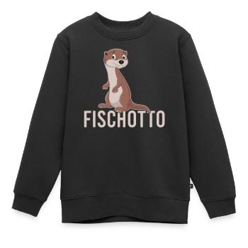 Otto Name, Fischotto Outfit zum Namenstag mit Name - Kinder Premium Organic Sweatshirt - Schwarz - Vorne - AI Model Kid Female (0cm)