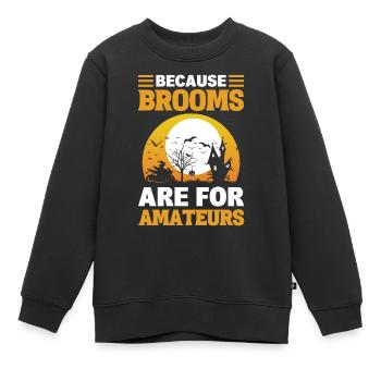 Halloween-Sport-Fahrradfahrer Motorradfahrer - Kinder Premium Organic Sweatshirt - Schwarz - Vorne - AI Model Kid Female (0cm)