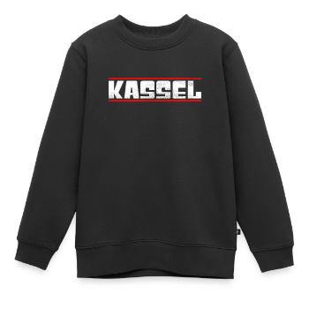 Kassel - Kinder Premium Organic Sweatshirt - Schwarz - Vorne - AI Model Kid Female (0cm)