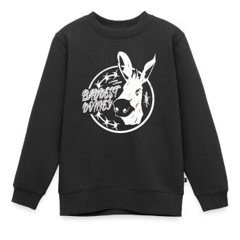 Der schlimmste Esel - Kinder Premium Organic Sweatshirt - Schwarz - Vorne - AI Model Kid Female (0cm)