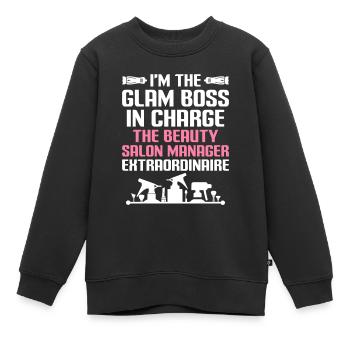 Gestionnaire de SPA Emploi Bien-être Drôle Gestion de SPA Sayi - Sweat Premium enfant bio - noir - Devant - AI Model Kid Female (0cm)