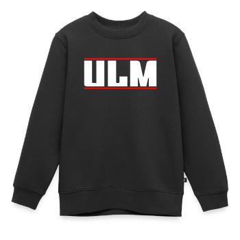 Ulm - Sweat Premium enfant bio - noir - Devant - AI Model Kid Female (0cm)