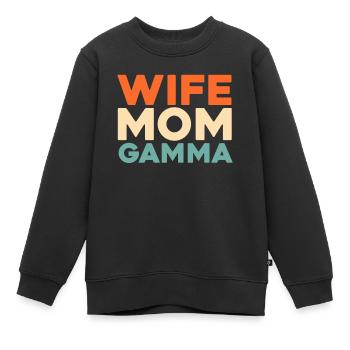 Schwesternschaft Soroitas Gamma Mama - Kinder Premium Organic Sweatshirt - Schwarz - Vorne - AI Model Kid Female (0cm)