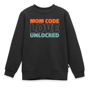 Maman Maman - Sweat Premium enfant bio - noir - Devant - AI Model Kid Female (0cm)