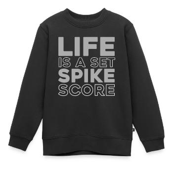 Volleyball Volleyballer - Kinder Premium Organic Sweatshirt - Schwarz - Vorne - AI Model Kid Female (0cm)