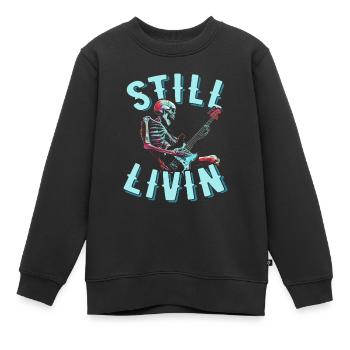 Bassist Bass Gitarre Basser - Kinder Premium Organic Sweatshirt - Schwarz - Vorne - AI Model Kid Female (0cm)