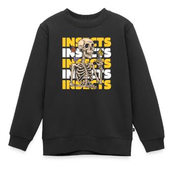 Entomologie Entomologe Insekt - Kinder Premium Organic Sweatshirt - Schwarz - Vorne - AI Model Kid Female (0cm)