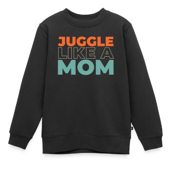 Maman Maman - Sweat Premium enfant bio - noir - Devant - AI Model Kid Female (0cm)
