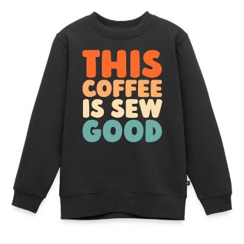 Machine à coudre Machine à coudre - Sweat Premium enfant bio - noir - Devant - AI Model Kid Female (0cm)