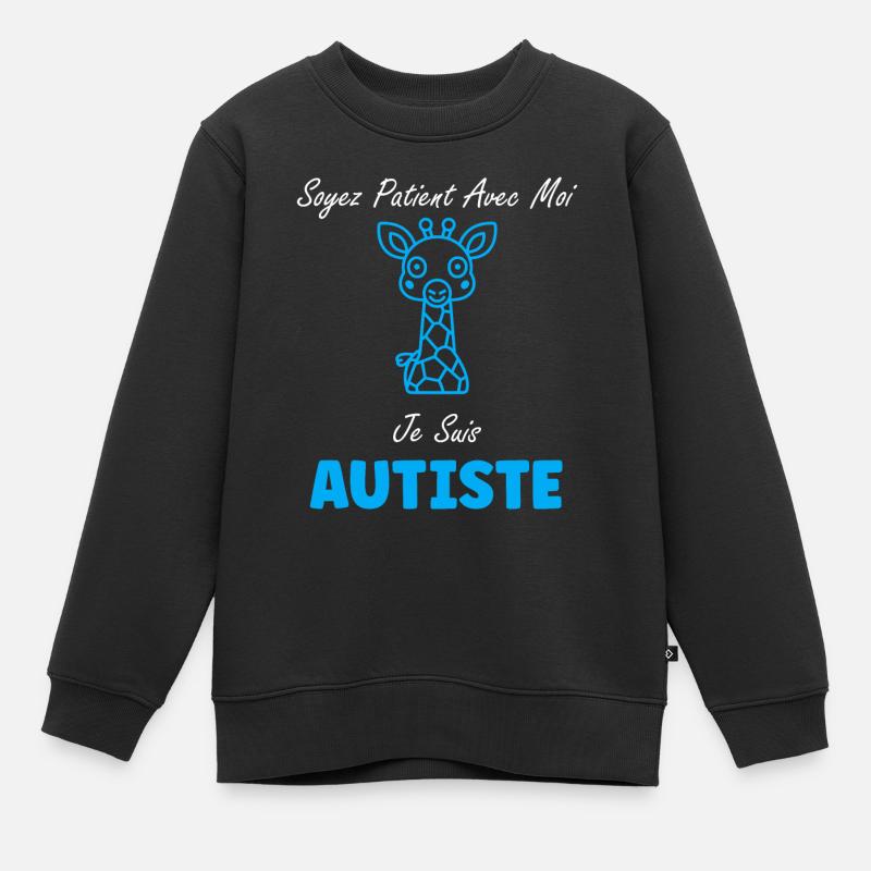 sensibilisation à l'autisme autiste - Sweat Premium enfant bio - noir