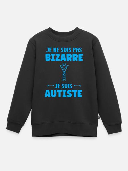 sensibilisation à l'autisme autiste - Sweat Premium enfant bio - noir