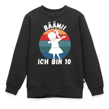 10. Geburtstag - BÄÄM, Mädchen mit DAB Tanz - Kinder Premium Organic Sweatshirt - Schwarz - Vorne - AI Model Kid Female (0cm)