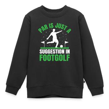 Footgolf Joueur Foot Golf Jouer Footgolfers Foot - Sweat Premium enfant bio - noir - Devant - AI Model Kid Female (0cm)