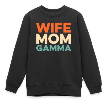 Schwesternschaft Soroitas Gamma Mama - Kinder Premium Organic Sweatshirt - Schwarz - Vorne - AI Model Kid Female (0cm)