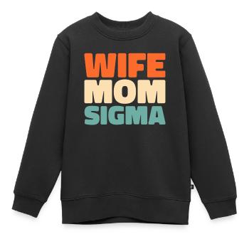 Sororité Soroitas Sigma Mama - Sweat Premium enfant bio - noir - Devant - AI Model Kid Female (0cm)